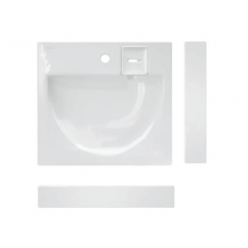 Раковина под стиральную машину Sanita Luxe Galaxy 60 WB.WM/Galaxy/60-C/WHT.G/S1 белая